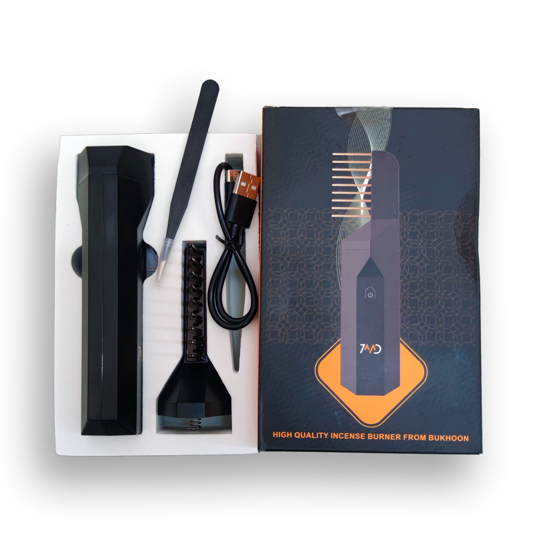 7MD STORE | B26 | Comb Bukhoor USB Portable Women Hair Bakhoor Incense  Burner - 7MD STORE GENERAL TRADING LLC