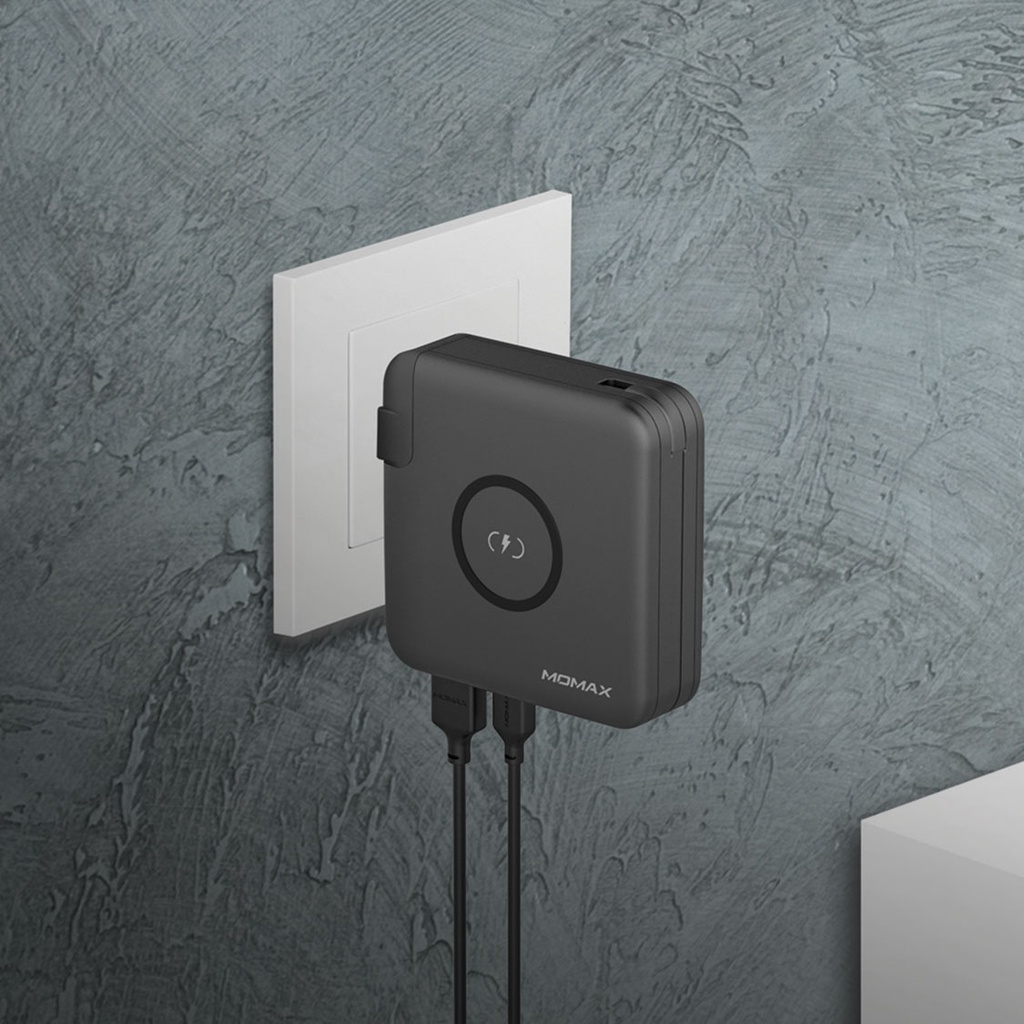 MOMAX Q.Power Plug Wireless Portable PD Charge 18w 6700mAh (IP93MFI)