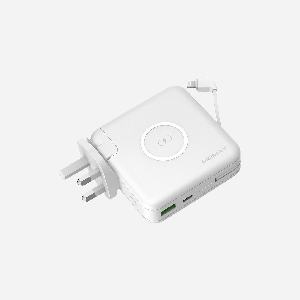 MOMAX Q.Power Plug Wireless Portable PD Charge 18w 6700mAh (IP93MFI)