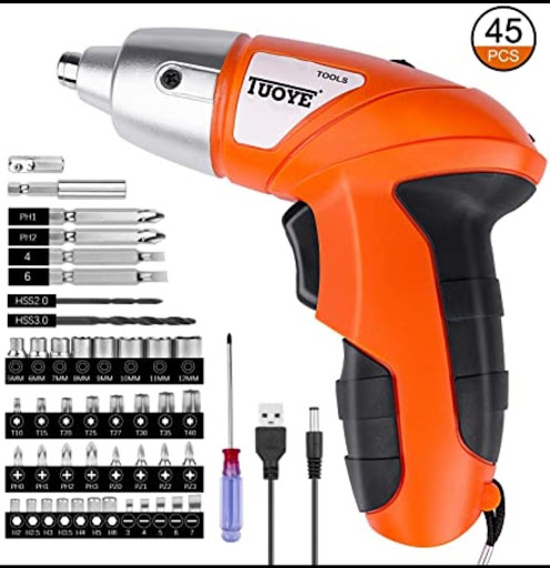 TYOYE Tools 45 Pcs Cordless Screwdriver
