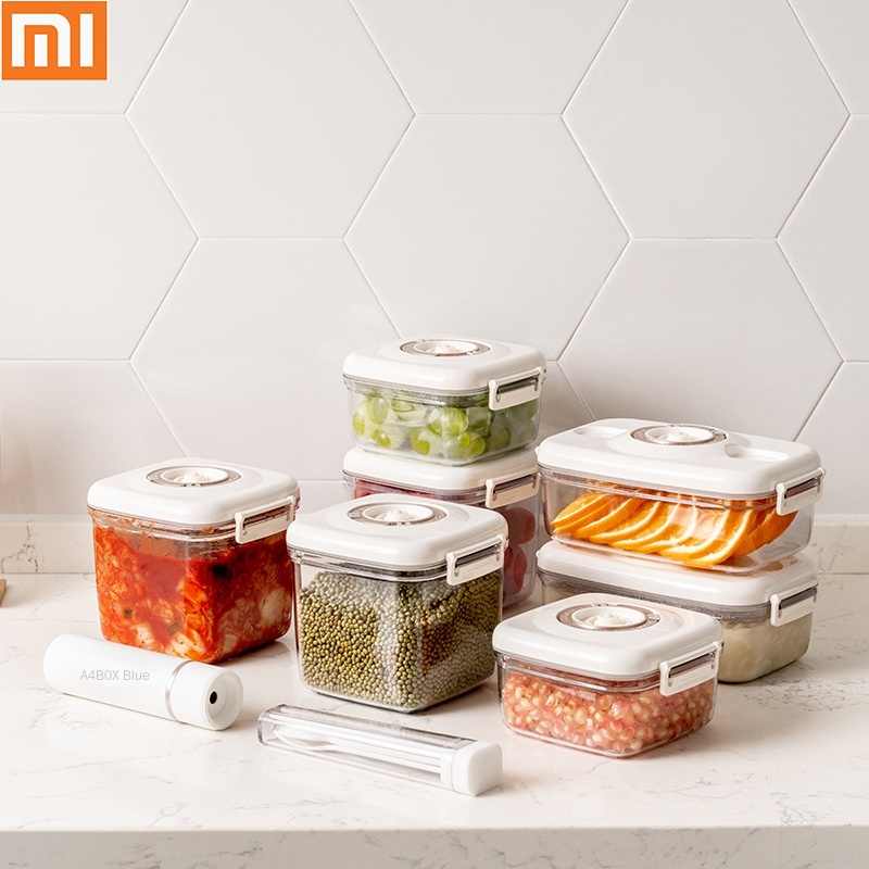 Xiaomi Vacuum Food Container Vacuum Storage Proof Taste Food Full Package (6 Containers)