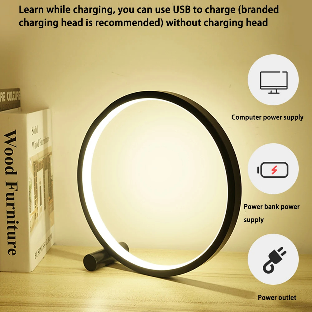 RGB Table Lamp Light With Remote Ring Lamp Light