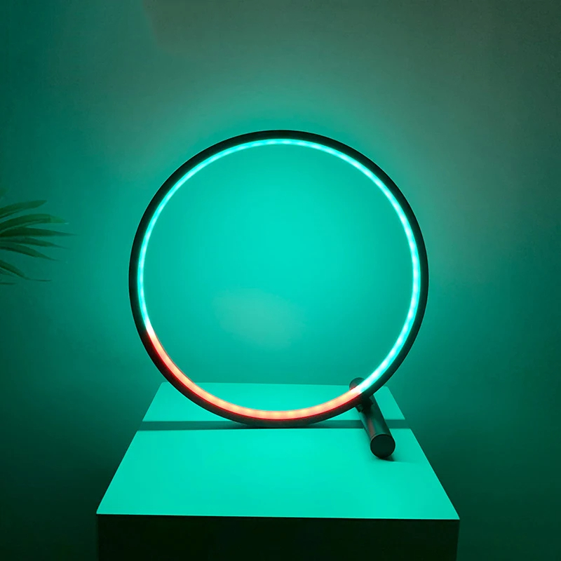 RGB Table Lamp Light With Remote Ring Lamp Light