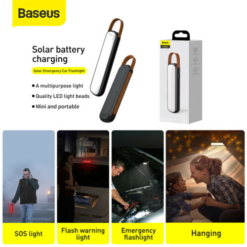Baseus Solar Emergency Car Flashlight 3 Light Modes CRYJD01