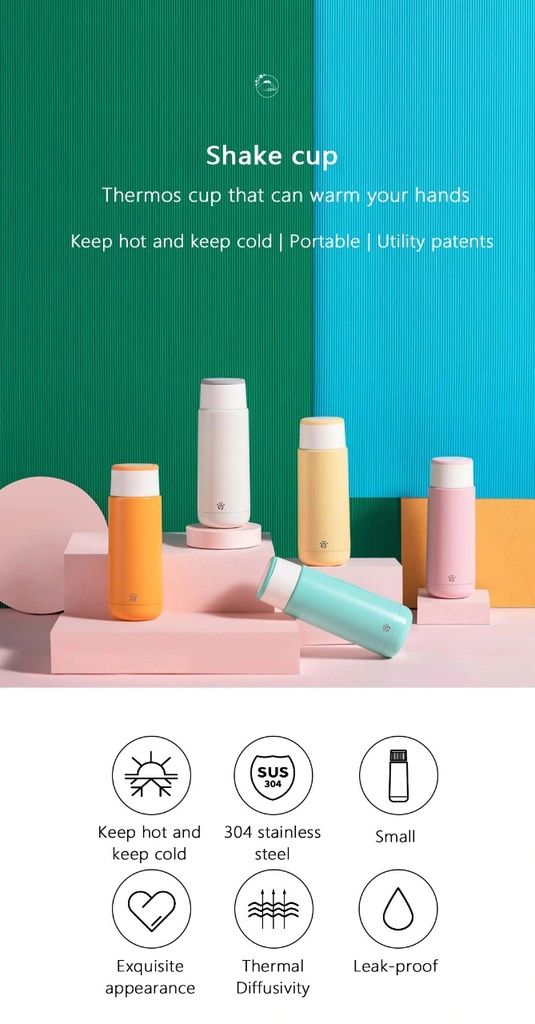 Xiaomi MEOW VALLEY Hot and Cold Vacuum Cup MB007 380ml
