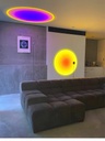 LED Floor Lamp Rainbow Sunset Light Decoration Lampshade Color