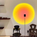 LED Floor Lamp Rainbow Sunset Light Decoration Lampshade Color