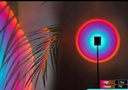LED Floor Lamp Rainbow Sunset Light Decoration Lampshade Color