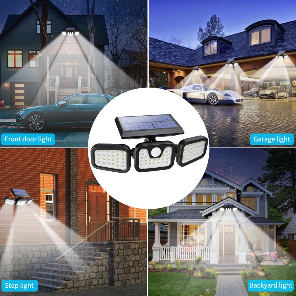 Solar Sensor Light Split Solar Wall Lamp Remote Control | JY-1725A