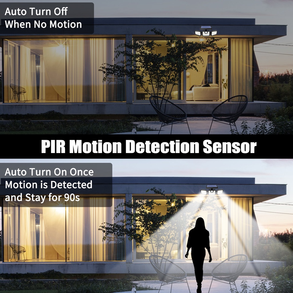 Solar Sensor Light Split Solar Wall Lamp Remote Control | JY-1725A