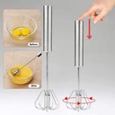 Coffee Egg Stir Device Push Down Rotary Automatic Whisk Hand Blender Kitchen Tool