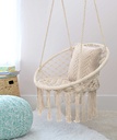 Indoor Outdoor Hammock Chair Cotton Single Garden Swing Portable Hanging Chair Max Load 330lbs