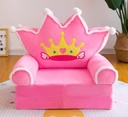 MAXYOYO Prince and Princess Imperial Crown Plush Bean Bag,Pink Blue Chair Seat for Children,Cartoon Tatami Chairs,Birthday Gifts for Boys and Girls