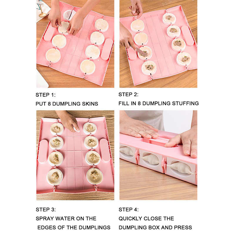 2020 VIP Jiaozi Pierogi Dumpling Making Tool 8 Dumplings at a Time Baking Molds Pastry Kitchen Accessories