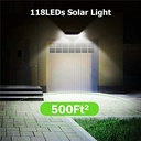 Super Bright Pir Solar Motion Sensor LightOutdoor Wireless Security Light for Garden Residential
