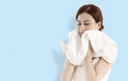 Xiaomi Mi ZSH Face and Bath Towels A-1170 4pcs Set WHITE and BLUE