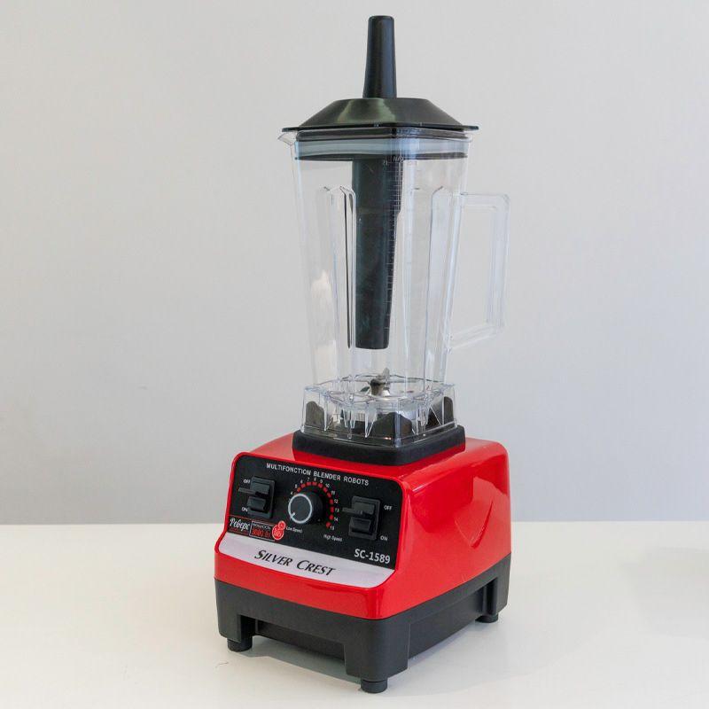 Silver Crest SC-1589 Blender Professional Heavy Duty Commercial Mixer Juicer Speed Grinder and Ice Smoothies for Home & Shop (Single Jar) 4500W