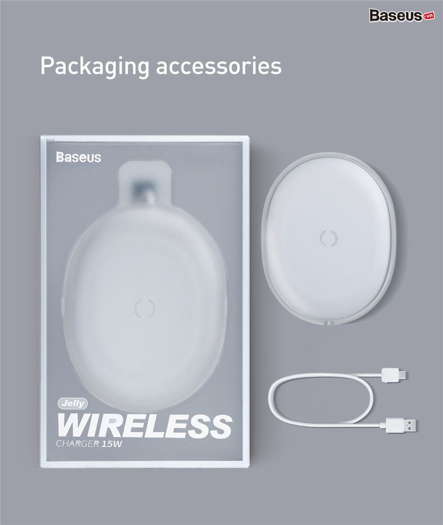 Baseus Jelly Wireless Charger 15W - WXGD-0Y