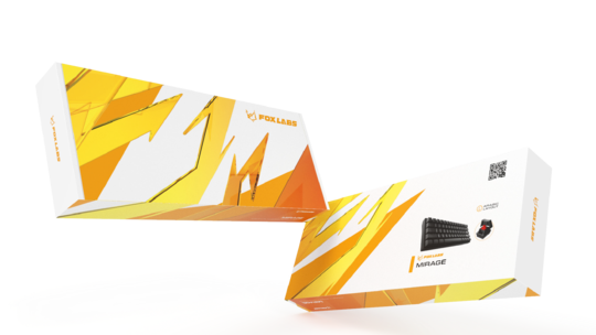 FoxLabs Mirage 60% Gaming Keyboard Arabic and English Optical switches