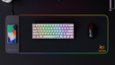 FoxLabs Magic Carpet Wireless Charging RGB Gaming mouse and Keyboard pad