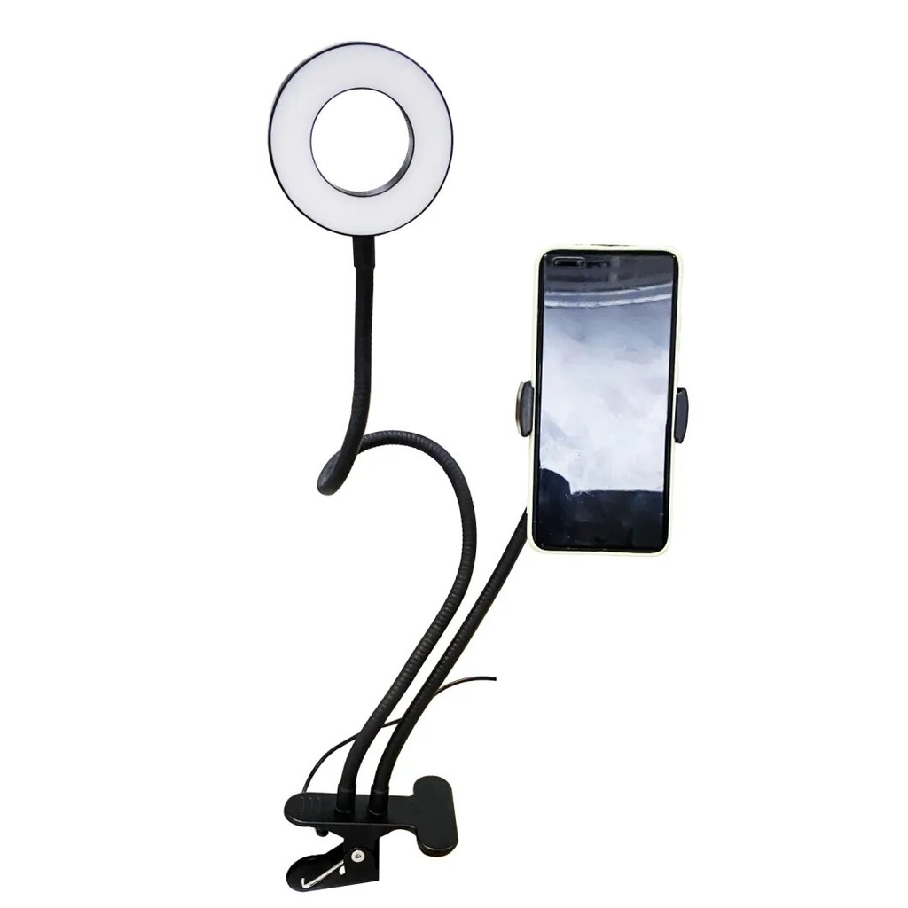Professional Live Stream with LED Ring Light and Phone Holder 