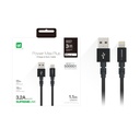 AMAZINGthing power max plus lightning to USB-A cable 2.1M black