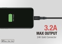 AMAZINGthing power max plus lightning to USB-A cable 2.1M black