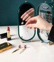 Folding Jewelry Organizer Earring Cosmetics Storage Box