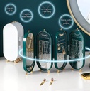 Folding Jewelry Organizer Earring Cosmetics Storage Box