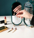 Folding Jewelry Organizer Earring Cosmetics Storage Box