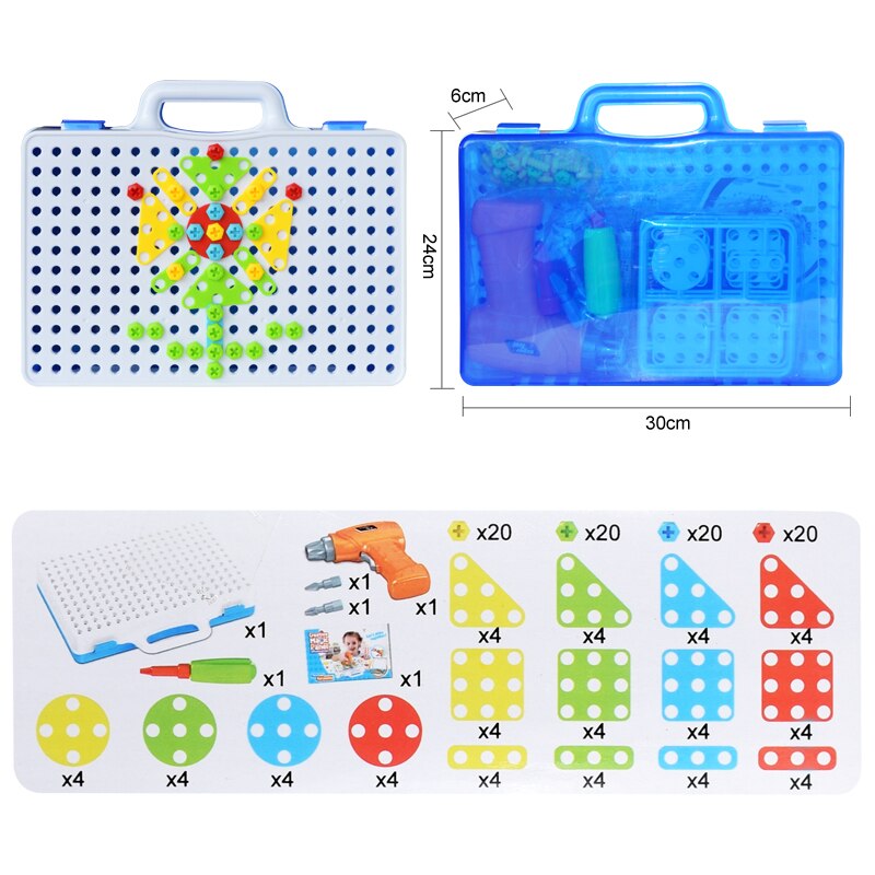 Creative mosaic 4 in 1 educational changeful