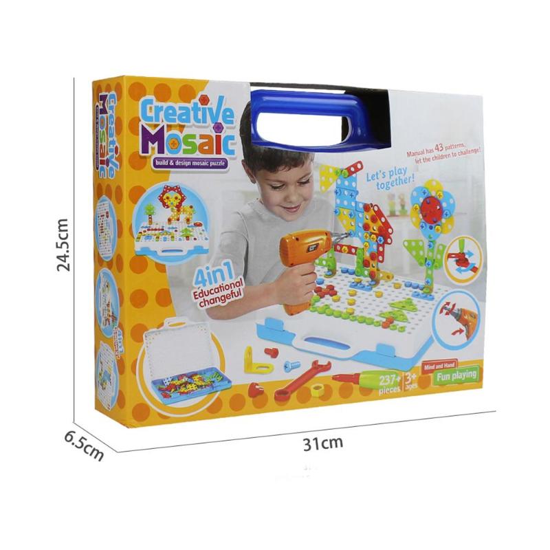 Creative mosaic 4 in 1 educational changeful