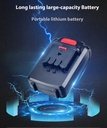21 VOLT RECHARGEABLE RECIPROCATING SAW KIT CORDLESS RECIPROCATING SAW WITH 6 SAW BLADES TWO LITHIUM BATTERIES