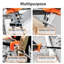 21 VOLT RECHARGEABLE RECIPROCATING SAW KIT CORDLESS RECIPROCATING SAW WITH 6 SAW BLADES TWO LITHIUM BATTERIES