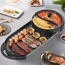LIVEN SK-J6860 Multifunctional Eletric Grill Teppanyaki Plate Shabu Pot 2150W Independent Temperature Control Non-stick Medical Stone from Ecological Chain