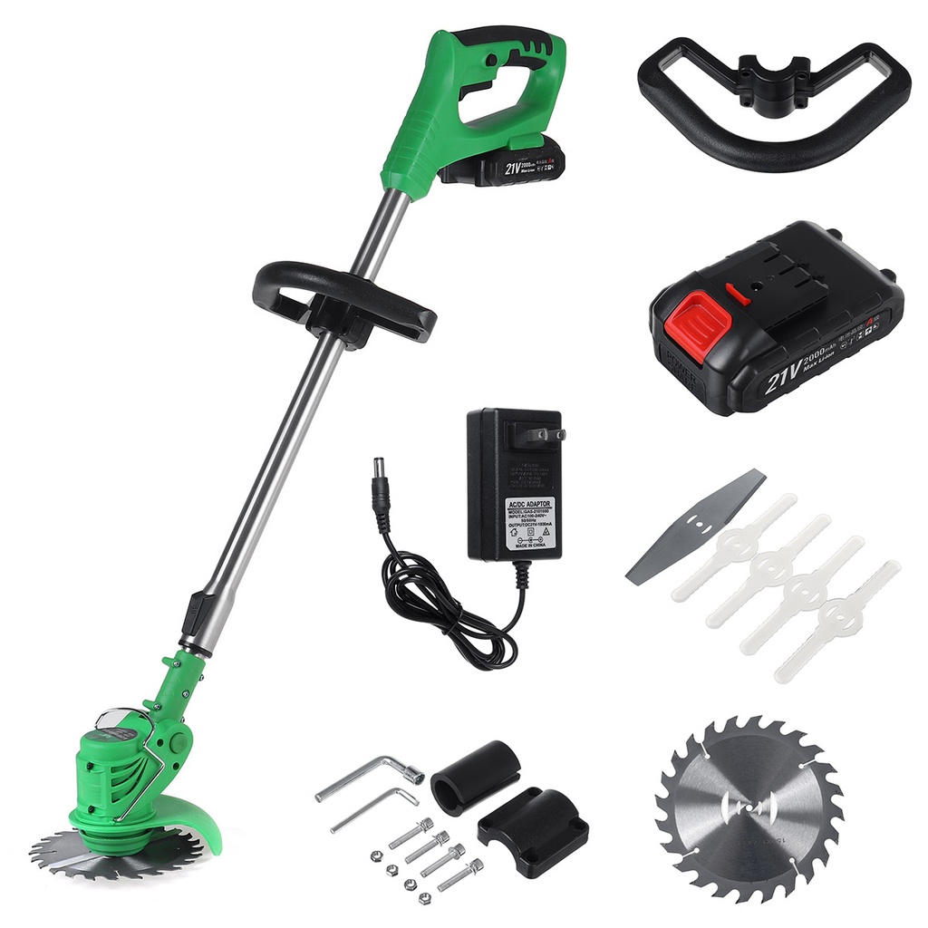 Cordless String Trimmer Lawn Mower 21V 650W Small Grass Trimmer