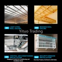 Pneumatic Nail Gun Ceiling Installation Tool WITH 10 FREE Ceiling AND Fire NAILS