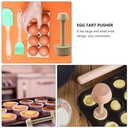 Healthy Healthy Tart Double-side Portable Egg Tart Mold Healthy Pastry Dessert Pusher Vegetable Gadget Kitchen For Home Restaurant 1 Set