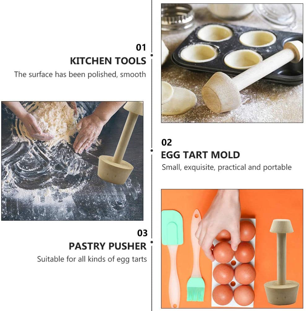Healthy Healthy Tart Double-side Portable Egg Tart Mold Healthy Pastry Dessert Pusher Vegetable Gadget Kitchen For Home Restaurant 1 Set