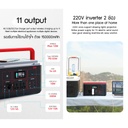 Yoobao Outdoor Power Station EN500S 150000mAh 500w PD60W Quick charging 220V Power Station Outdoor Camping Household