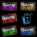 Game Over 8 Bit Light Retro Gaming Mood Lamp Color Phasing &amp; Music Reactive New