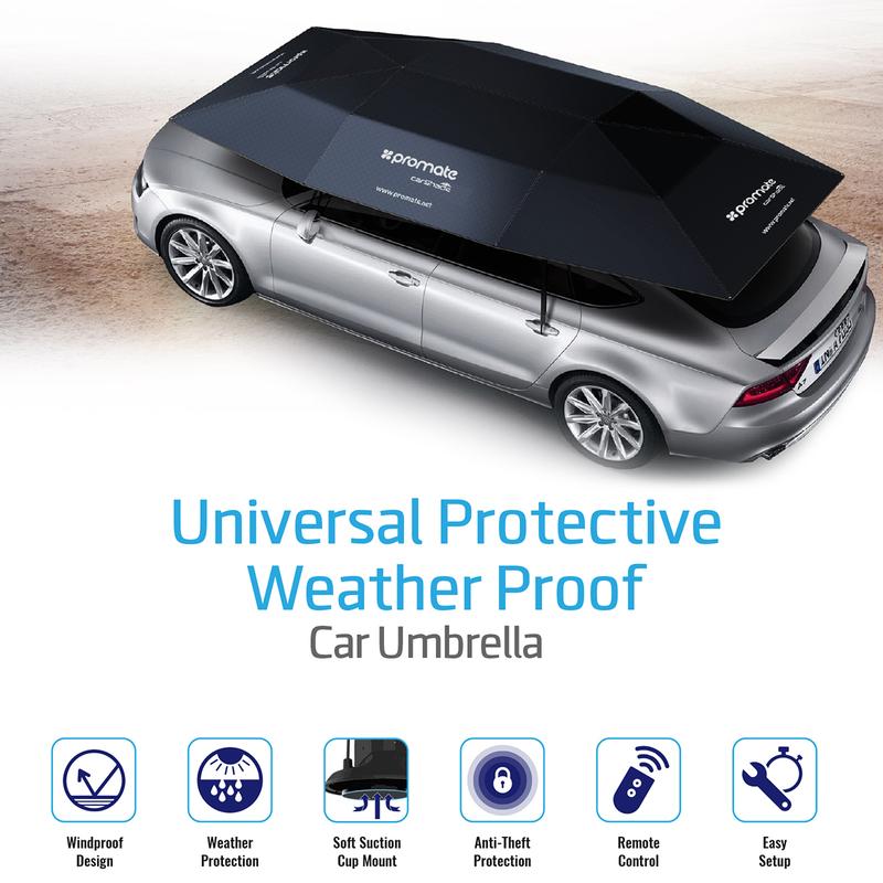 PROMATE Universal Protective Weather Proof Car Umbrella