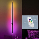 Dimmable colorful wall lamp modern RGB remote control LED wall lamp bedroom living room decoration lighting
