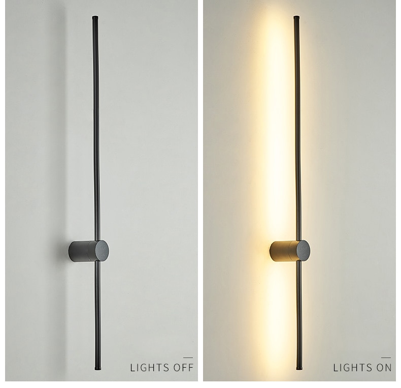 Dimmable colorful wall lamp modern RGB remote control LED wall lamp bedroom living room decoration lighting