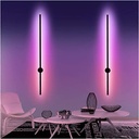 Dimmable colorful wall lamp modern RGB remote control LED wall lamp bedroom living room decoration lighting