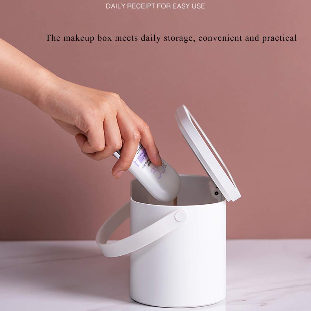 Portable Makeup Case With LED Light Mirror