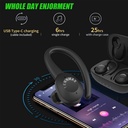 TENNMAK SMARTPRO Gaming Earbuds Wireless Earphones with Detachable Ear Hook