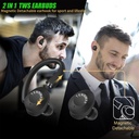 TENNMAK SMARTPRO Gaming Earbuds Wireless Earphones with Detachable Ear Hook