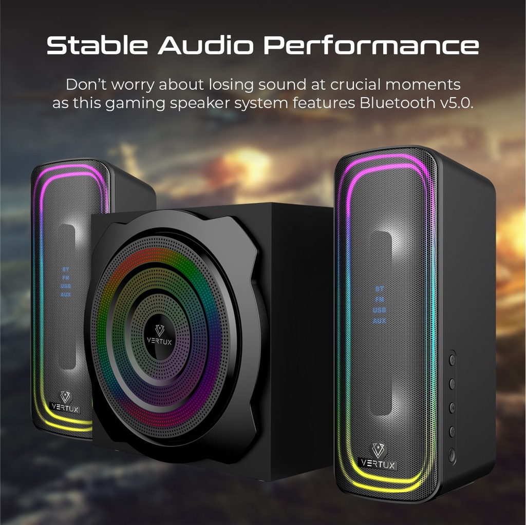 Vertux SonicThunder-80 80W Surround Sound Gaming Speaker