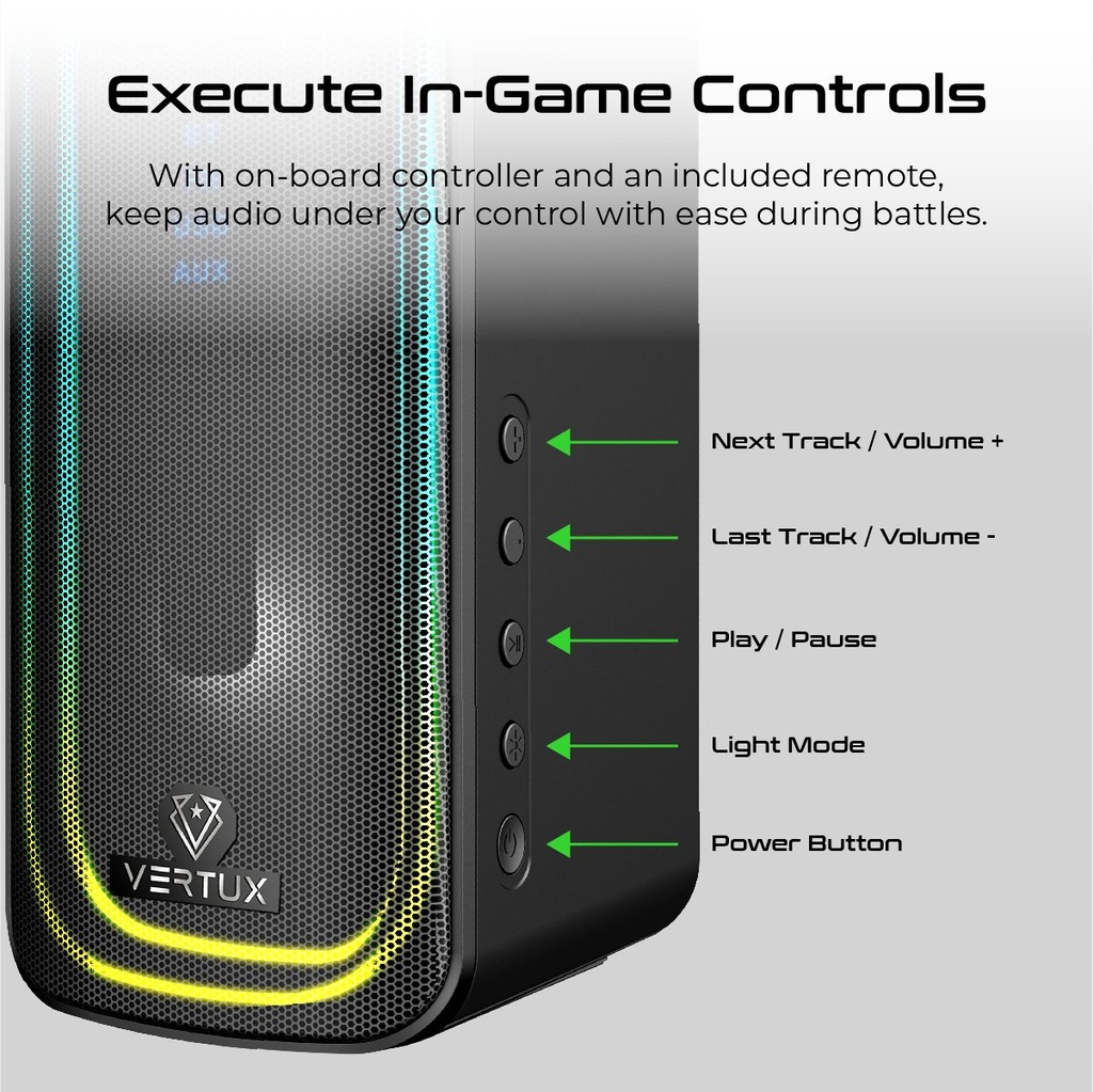Vertux SonicThunder-80 80W Surround Sound Gaming Speaker